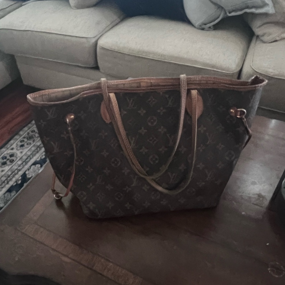 Louis Vuitton Dark Brown Monogram Tote 100% Authentic